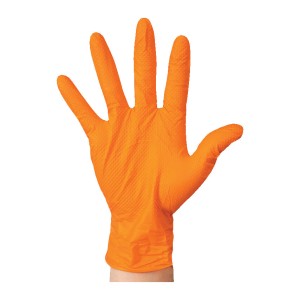 NITRILE PF DISP. ORANGE GRIPGLOVE 8.4G EN374 (2XL) (BX-90) Tuffsafe TFF9612350K TFF-961-2350K