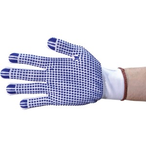 Rękawice PVC Blue Dots L/W GLOVES SZ 8 Tuffsafe TFF9617510K