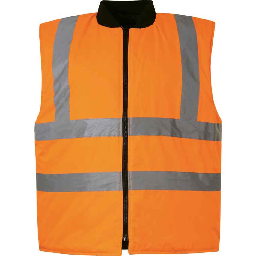 HI-VIS REVERSIBLE BODY WARMER(EN20471) ORANGE- 2XL Tuffsafe TFF9624716D TFF-962-4716D