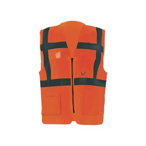 HI-VIS EXECUTIVE VEST (EN20471)ORANGE - M Tuffsafe TFF9624726A TFF-962-4726A
