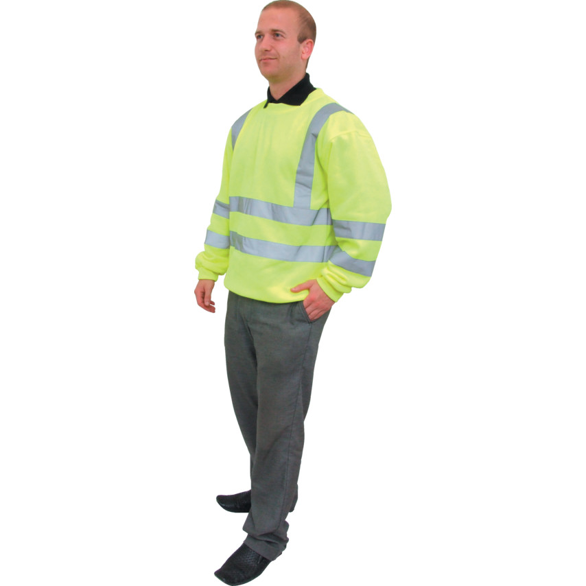 HI-VIS SWEATSHIRT XX/LARGE Tuffsafe TFF9624744E TFF-962-4744E