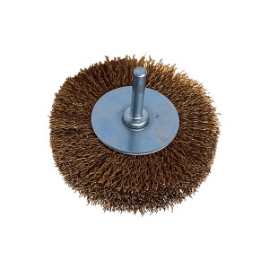 Szczotka druciana 70x15mm 30SWG na trzpieniu mosiądzowana York Abrasives YRK2952840K