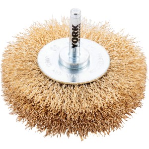 Szczotka druciana 80x20mm 30SWG na trzpieniu mosiądzowana York Abrasives YRK2952860K PRO20