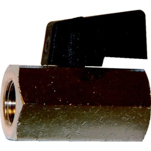 Złączka z zaworem kulowym z gwintem VB3FF 1/4 G3/8-G3/8 F-F Kennedy KEN2597320K