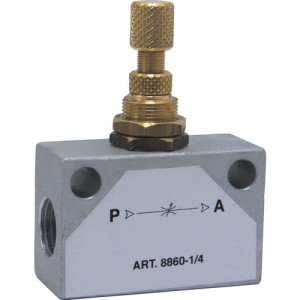 Złączka-zawór dławiący zwrotny do regulacji FR1-2 G1/4 Kennedy KEN2596410K