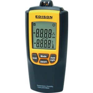Miernik względnej wilgotności i temperatury powietrza Edison EDI3124040K PRO19