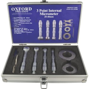 Średnicówki 20-40mm mikrometryczne trzypunktowe Oxford Precision OXD3352530K