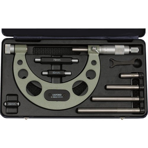 Mikrometr 0-100mm z wymiennymi trzpieniami Oxford Precision OXD3353000K