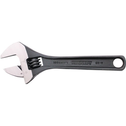 Mały klucz nastawny 17mm 100mm 4" z podziałką czerniony Kennedy KEN5010040K KEN-501-0040K