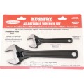 Zestaw kluczy nastawnych 150mm 250mm czernionych 6" 10" z podziałką Kennedy KEN5010620K