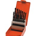 Zestaw wierteł 1/16"-3/8"x1/64" cylindrycznych szlifowanych calowych HSS 21szt. Sherwood SHR0258720K