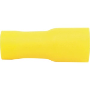 Końcówki na wciska tulejkowe 6,3mm izolowane wewnętrzne żółte opak. 100szt. Kennedy KEN5151540K