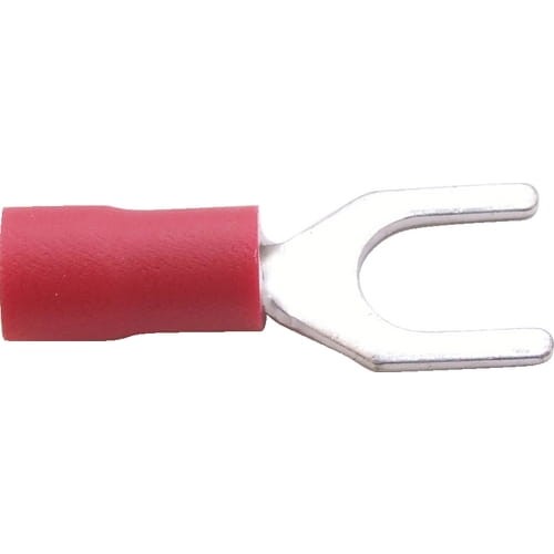 Końcówki płaskie widłowe 3,7mm opak. 100szt. czerwone Kennedy KEN5152210K