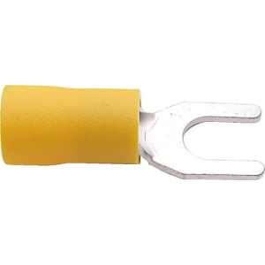 Końcówki płaskie widłowe 4mm opak. 100szt. żółte Kennedy KEN5152330K PRO20