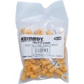 Końcówki płaskie widłowe 4mm opak. 100szt. żółte Kennedy KEN5152330K
