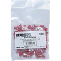 Końcówki płaskie pierścieniowe 8mm opak. 100szt. czerwone Kennedy KEN5152450K