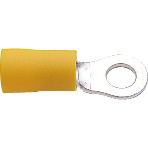 Końcówki płaskie pierścieniowe 8mm opak. 100szt. żółte Kennedy KEN5152650K