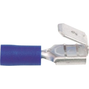Końcówki na wcisk z górną zawleczką 6,3mm niebieskie opak. 100szt. Kennedy KEN5153740K