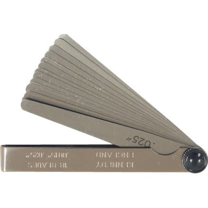 Szczelinomierz calowy 0,0015”-0,025” listkowy 18szt. ostrzy płytkowy Kennedy KEN5180650K KEN-518-0650K