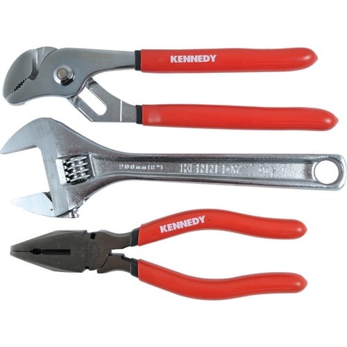 Zestaw szczypiec chromowo-wanadowych CrV 200mm 3szt. Kennedy KEN5589810K