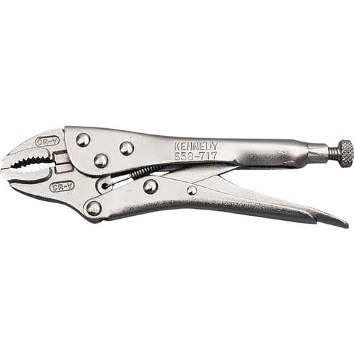 Szczypce zaciskowe szczęki wygięte owalne 125mm 5" Kennedy KEN5587150K