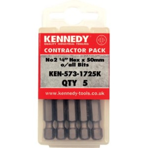 Bity 6-kątne Pozidriv No.2 1/4" 5szt. Kennedy KEN5731725K MTM Wyprzedaż