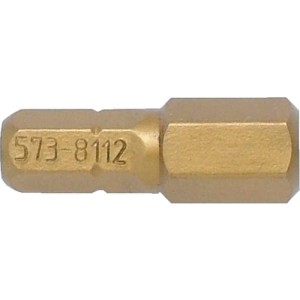Bit tytanowy 6-kątny 1/4"x8mm x25mm Kennedy KEN5738112K PRO19-20