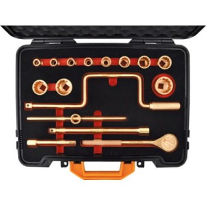 Zestaw narzędzi nieiskrzących 1/2" ze stopu Be-Cu miedzi berylowej 16szt. Kennedy KEN5757460K KEN-575-7460K