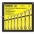 Zestaw kluczy płasko-oczkowych 8-19mm z podwójnym mechanizmem zapadkowym 8szt. Yamoto YMT5820490K