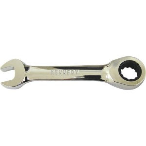 Klucz 1/2" AF płasko-oczkowy z zapadką krótki calowy Kennedy KEN5822182K