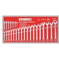Zestaw kluczy 6-32mm płasko-oczkowych 26szt. satynowane polerowana główka Kennedy KEN5822910K KEN-582-2910K