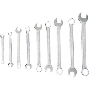 Zestaw kluczy 1/4-3/4" AF płasko-oczkowych calowych 9szt. satynowane polerowana główka Kennedy KEN5822920K PRO19 PRO24-1-2