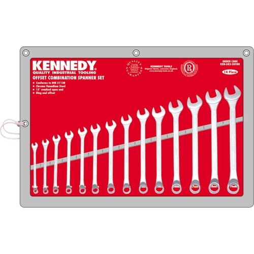 Zestaw kluczy 6-19mm płasko-oczkowych 14szt. Kennedy KEN5823898K