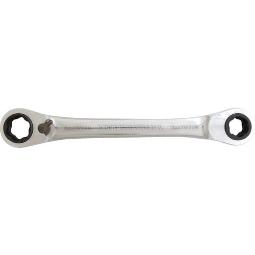 Klucz oczkowy 12w1 14-19mm 9/16"-3/4" E-Torx E18-E24 z grzechotką dwukierunkowy Kennedy KEN5826864K