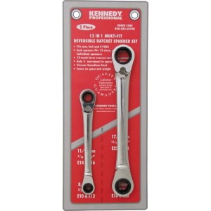 Zestaw kluczy oczkowych 12w1 8-19mm 5/16"-3/4" E-Torx E10-E24 Kennedy KEN5826870K SPC-19