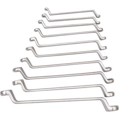 Zestaw kluczy 1/4-1" dwustronnych oczkowych AF 10szt. Kennedy KEN5821930K