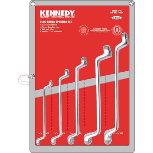 Zestaw kluczy 3/16-3/4" dwustronnych oczkowych WHIT 5szt. Kennedy KEN5821950K KEN-582-1950K