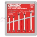 Klucz 8x17mm oczkowy otwarty polerowany dwustronny Kennedy KEN5821090K KEN-582-1090K