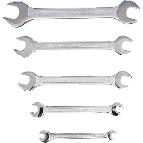 Zestaw kluczy 1/4-7/8" dwustronnych płaskich AF 5szt. Kennedy KEN5820920K