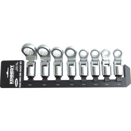 Zestaw nasadek 13-24mm obrotowych oczkowych 8szt. Kennedy KEN5821190K