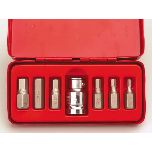 Zestaw bitów imbusów Hex 4-12mm 1/2" 7szt. Kennedy KEN5827900K