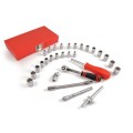 Zestaw nasadek metrycznych i calowych 1/4" 29szt. Kennedy KEN5824895K