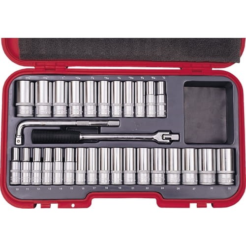Zestaw nasadek głębokich 1/2" A/F 30szt. Kennedy KEN5827997K KEN-582-7997K