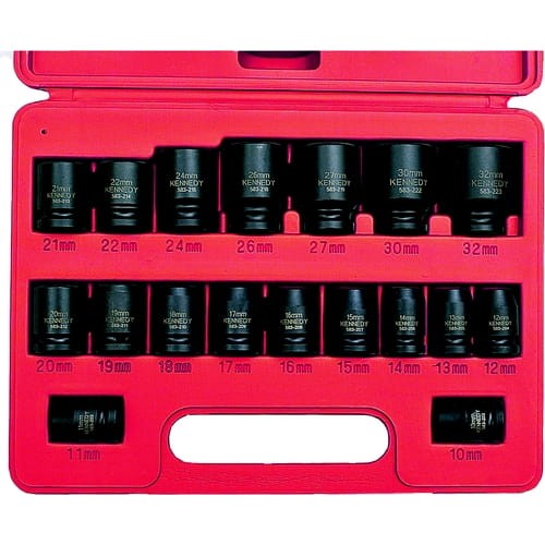 Zestaw nasadek udarowych 10-32mm 1/2" 18szt. Kennedy KEN5839860K KEN-583-9860K SPC-19