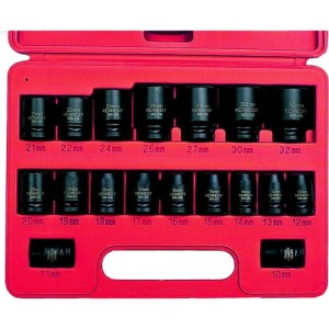 Zestaw nasadek udarowych 10-32mm 1/2" 18szt. Kennedy KEN5839860K KEN-583-9860K SPC-19