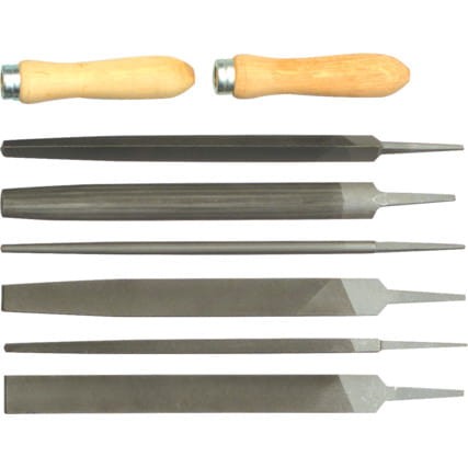 Zestaw pilników ślusarskich 250mm 10" średnie 8szt. Kennedy KEN0309900K