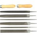 Zestaw pilników ślusarskich 250mm 10" średnie 8szt. Kennedy KEN0309900K
