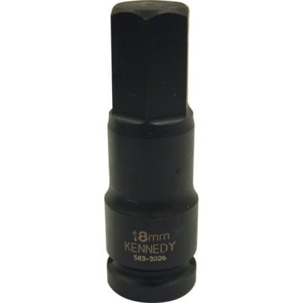 Nasadka udarowa 8mm długa imbusowa hex 1/2" Kennedy KEN5833014K [KEN5838994K ]
