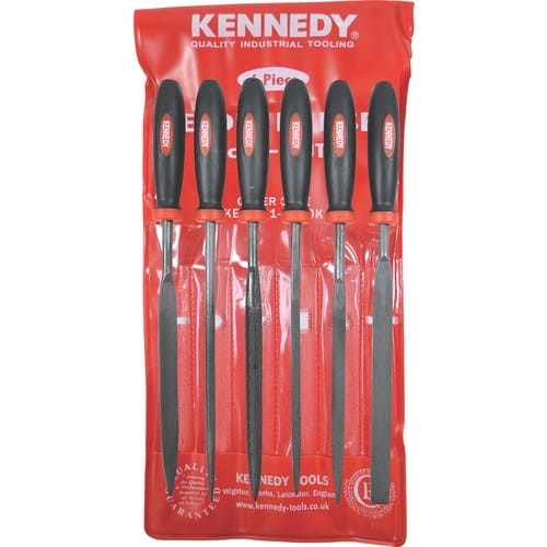 Zestaw pilników igiełkowych 6szt. nacięcie 2 16cm 6.1/2" Kennedy KEN0316980K KEN-031-6980K