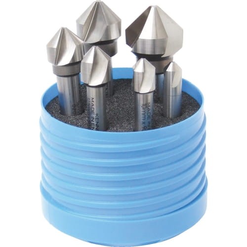 Zestaw pogłębiaczy 8-25mm stożkowych HSS-Co 90 stopni kobaltowe Kennedy KEN0201160K